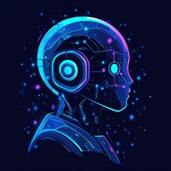 Vibrant AI Logo Design Highlighting Geometric Patterns