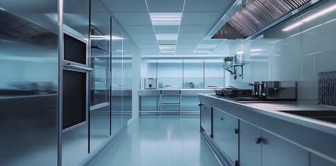 Modern Stainless Steel Kitchen Interior