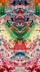 Abstract background wallpaper. Ethnic pattern. Mixtures of oil paint. Trendy hand painting canvas. Wall decor and Wall art prints Idea. 3D Texture. Art object