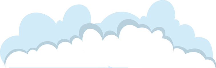 Set Of Clouds Cloud icon Vector Illustration