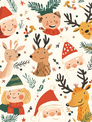 Christmas and New Year-themed graphic background