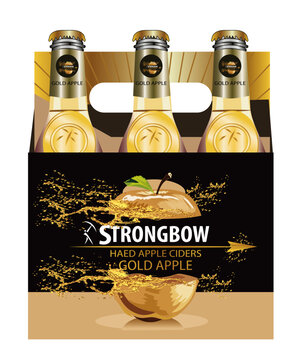 STRONGBOW HARD APPLE CIDER GOLD Vector