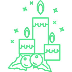 Christmas, New Year Vector Icon element, Isolated white background