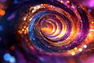 Obraz premium Colorful Abstract Swirls in Vibrant Design