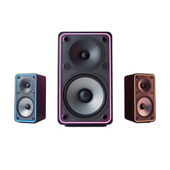 Fototapeta premium audio speaker isolated pack