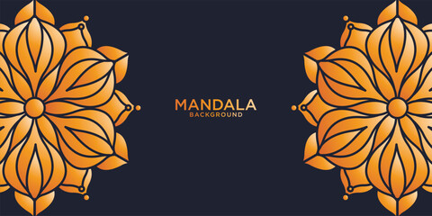 colorful ornamental mandala background premium vector
