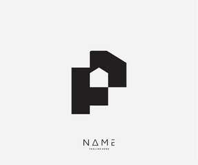 P house vector logo