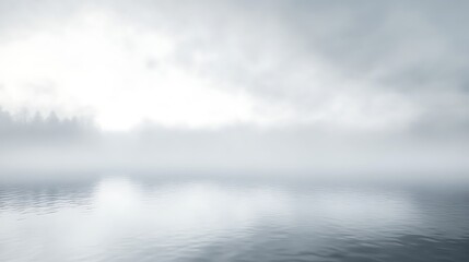 Obraz premium fog over the river