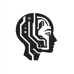 Minimalist Logo Highlighting Key AI Themes and Concepts
