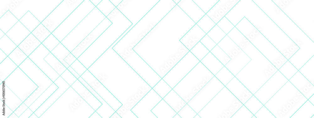 Wall mural abstract blueprint architecture concept with geometric concept of green line. bright space with line