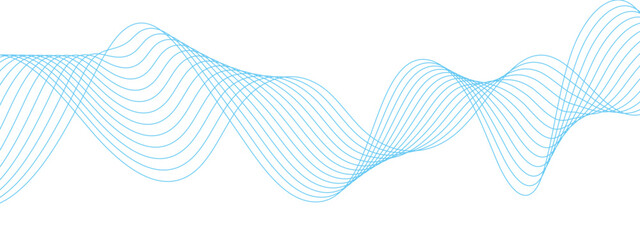 Abstract background with striped ribbons vector background with lines. wave shape is clearly visible and has smooth curves to represent different sounds. Modern technology background, wave design.