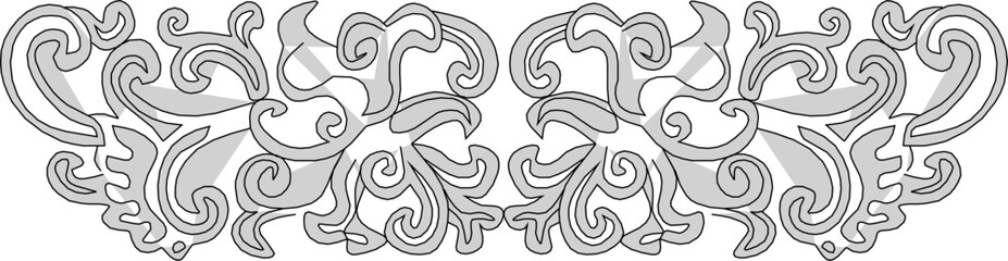 Vector sketch illustration silhouette design ornate ornament baground pattern abstract classic vintage ethnic traditional