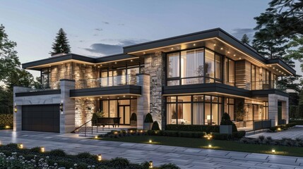 Fototapeta premium Modern Luxury Home