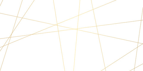 Luxury golden gradient random chaotic line color on transparent background