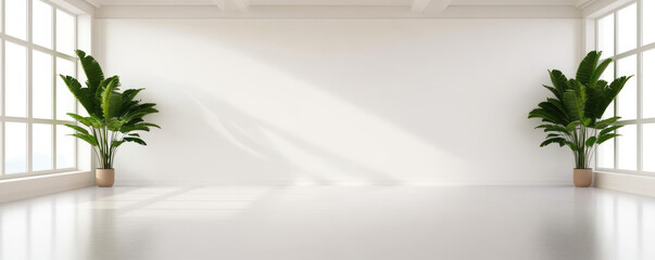 Spacious Minimalist Interior, vast empty room with smooth surfaces, ample copy space for text, inviting ambiance, ultra HD quality