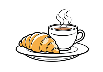 coffee and croissant