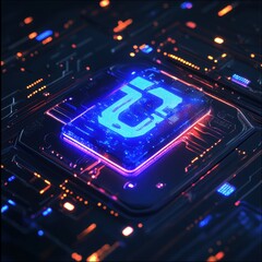 Obraz premium Modern logo design emphasizing the creative power of AI