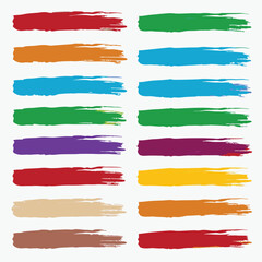 set of watercolor paint strokes splash