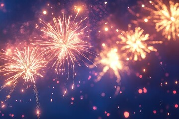 Fototapeta premium Vibrant Fireworks Celebration for Special Occasions