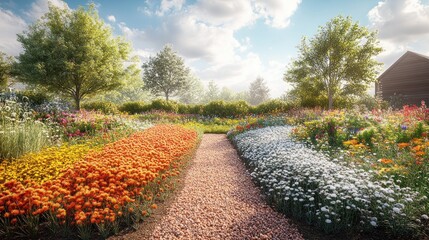 A Beautiful Garden Path