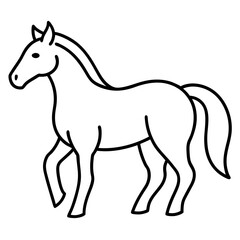 Vibrant Horse Zodiac Icon Featuring Detailed Vector Illustration
