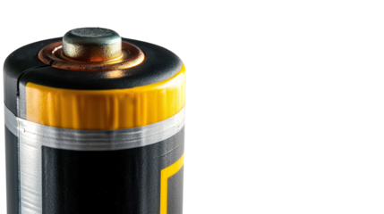 Battery isolated on transparent background, PNG