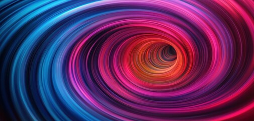 Dynamic abstract swirl of vibrant colors creating a captivating visual effect. Perfect for backgrounds, graphic design, or artistic projects.