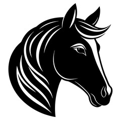 Unique Minimal Horse Vector Artwork Ideal for Posters and Graphic Designs

