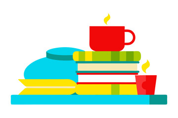 A Lively Figure Celebrating Under Rainbow Raindrops in a Joyful Vector Design
