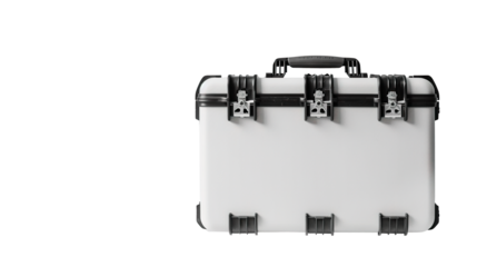 Heavy tool kit case isolated on transparent background, PNG
