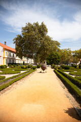 Fototapeta premium Garden at the Vista Alegre factory, Ilhavo, Aveiro, Portugal - August 2024