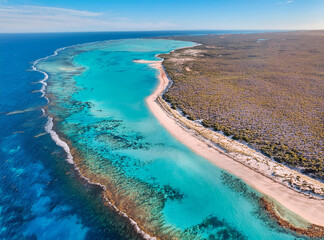 view of the Ningaloo Reef in Western Australia 