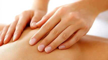 Soothing Hand Massage on Relaxed Skin Surface