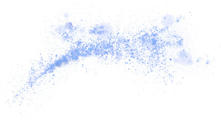 A luminous bokeh that gently shimmers with blue light. Light abstract glowing lights. Glowing bokeh effect isolated. Christmas background made of glowing dust. PNG.