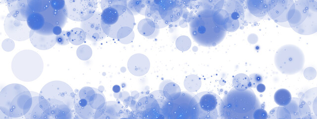 A luminous bokeh that gently shimmers with blue light. Light abstract glowing lights. Glowing bokeh effect isolated. Christmas background made of glowing dust. PNG.