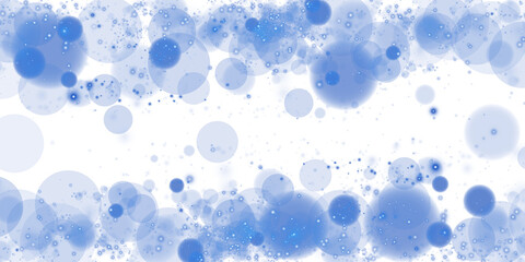 A luminous bokeh that gently shimmers with blue light. Light abstract glowing lights. Glowing bokeh effect isolated. Christmas background made of glowing dust. PNG.
