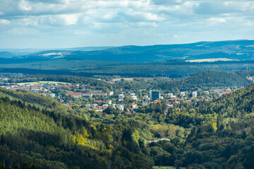 Herbstliche Wanderung durch den wunderschönen Thüringer Wald über den Kickelhahn bei Ilmenau - Thüringen - Deutschland