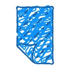 floormat living room doodle icon sketch vector. floormat living room sign. isolated symbol illustration