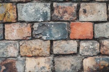 Obraz premium Textured Brick Wall Ideal for Graphic Design Background