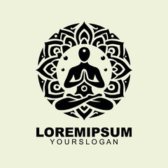 A yoga logo design for brand 