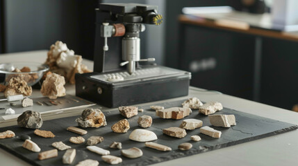 Lithic analysis equipment for studying stone tools and artifacts