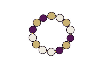 Dazzling Outlined Beaded Designs Bringing Color and Life to Your Digital Projects
