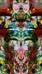 Abstract background wallpaper. Ethnic pattern. Mixtures of oil paint. Trendy hand painting canvas. Wall decor and Wall art prints Idea. 3D Texture. Art object