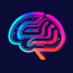 Obraz premium Striking Artificial Intelligence Logo Capturing The Spirit Of Innovation