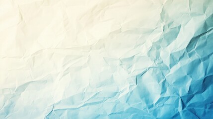 Obraz premium Crumpled Paper Texture with Blue and Yellow Gradient