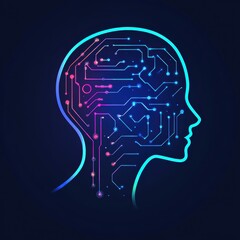 Striking Features in Artificial Intelligence Logos