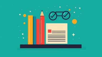 Entrepreneurs creating a startup business plan, flat design illustration