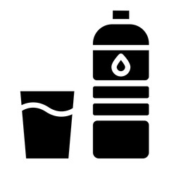 Fototapeta premium water, bottle water icon