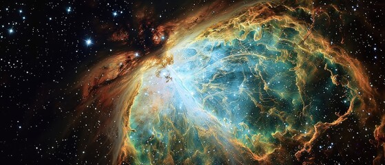 Clear detailed image of the Crab Nebula