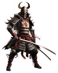Fototapeta premium PNG Samurai weapon sword white background.